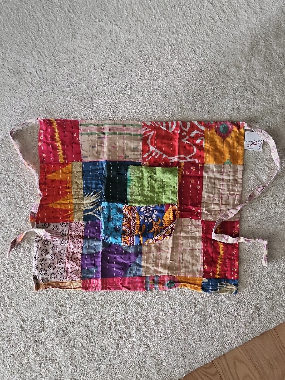 NWT! Primitives By Kathy Apron Kantha Skirt